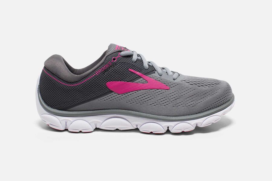 Tenis Corrida Brooks Anthem Feminino Brasil - Cinzentas/Rosa 6534017-AO